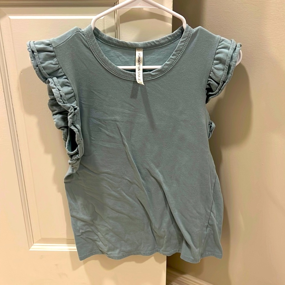 Pretty minty green ruffle tol size medium